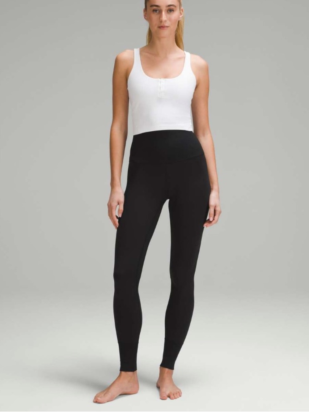 Lululemon Align Super-High-Rise Ribbed-Trim Tight 28" women’s 4